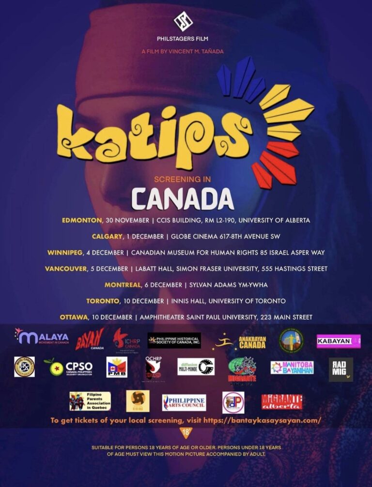 The Canadian Premiere of KATIPS, the movie