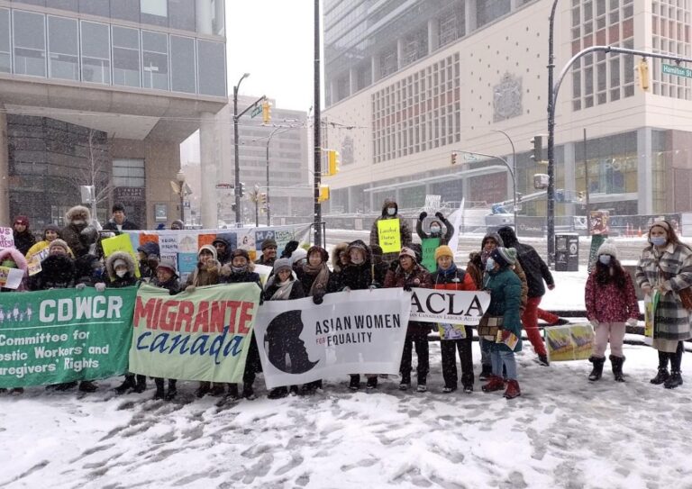 Migrants Workers Rally: Marking International Migrants Day 2022 in Vancouver