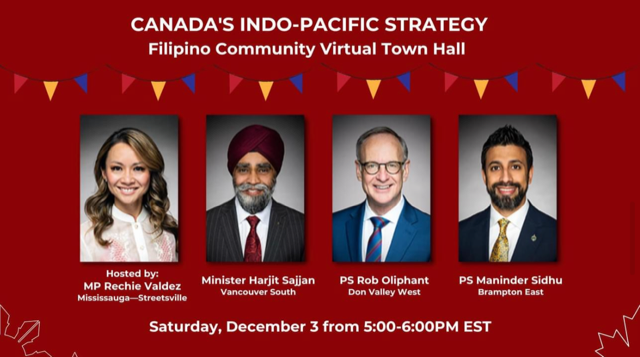 MP Valdez hosts virtual townhall meeting on Canada’s Indo-Pacific strategy