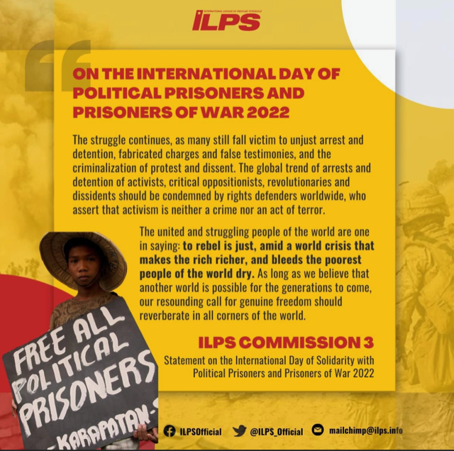 Political prisoners rap Marcos gov’t for continuing “fascist policies”