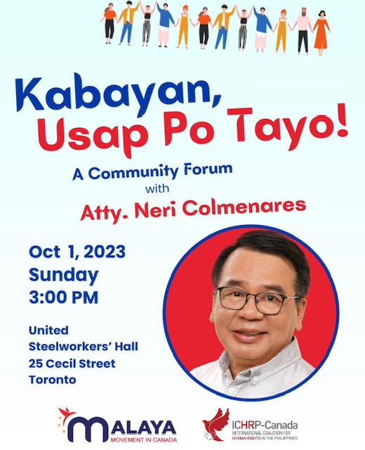 Neri Colmenares is coming to town! Are you joining the conversation?