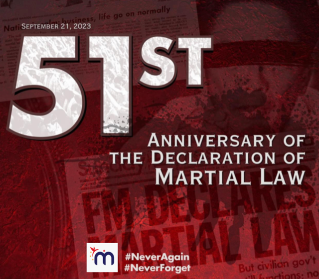 Malaya Canada Statement on the 51st Anniversary of the Declaration of Martial Law