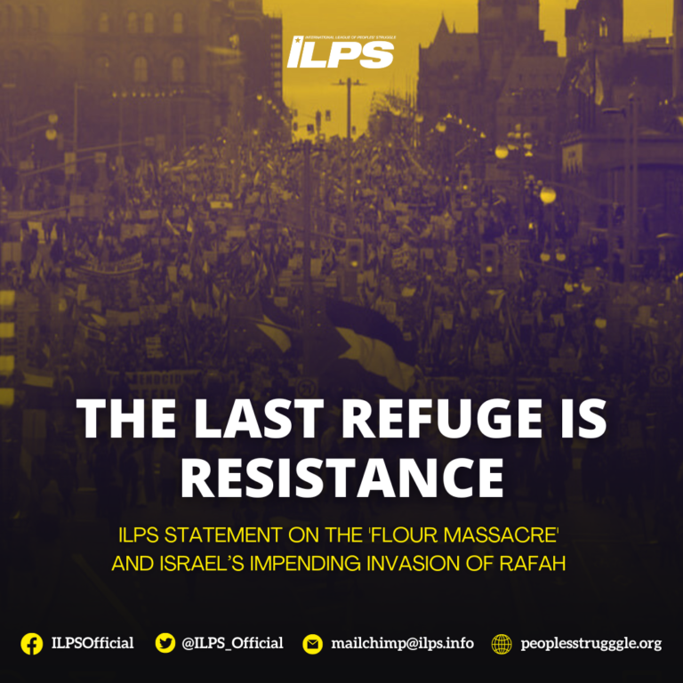 ILPS Statement on the Flour Massacre and Israel’s Impending Invasion of Rafah