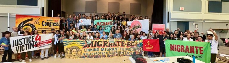 COMMUNIQUE: Migrante Canada’s 6th Congress