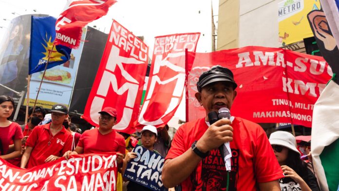 The Kilusang Mayo Uno (KMU) has slammed President Ferdinand Marcos Jr. for issuing Executive Order No. 97 on September 19, 2025, calling it a bogus order “protecting the rights of workers” and saying that the administration's dismal record contradicts the goal of protecting workers' rights to organize, unionize, and seek redress of grievances through “peaceful” action. (Photo: KMU files)