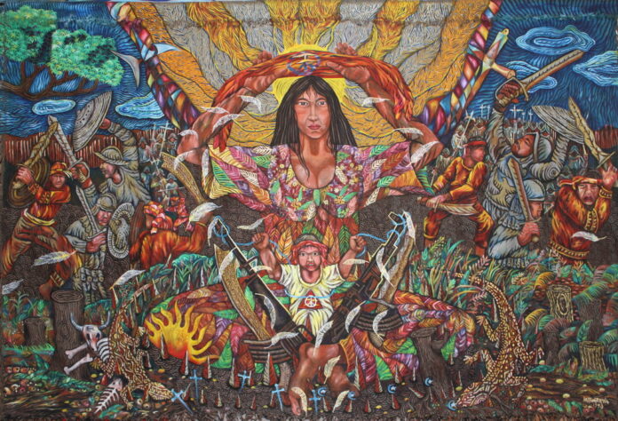 018.-Continuing-Revolution-Oil-on-canvas-tapestry-178-x-245-cm-1998