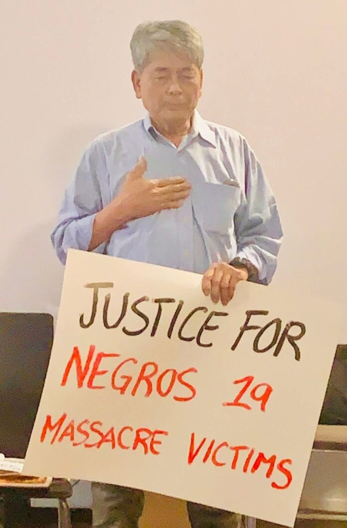 Screenshot_20260501_172646_Facebook Filipino peasant leader Ka Damilo "Daning" Ramos, chairperson of the Kilusang Magbubukid sa Pilipinas (KMP), visits Canada and calls for justice for human rights victims among farmers in Negros, including youth activists and journalist connected to the Negros 19. (Photo from Migrante Quebec)